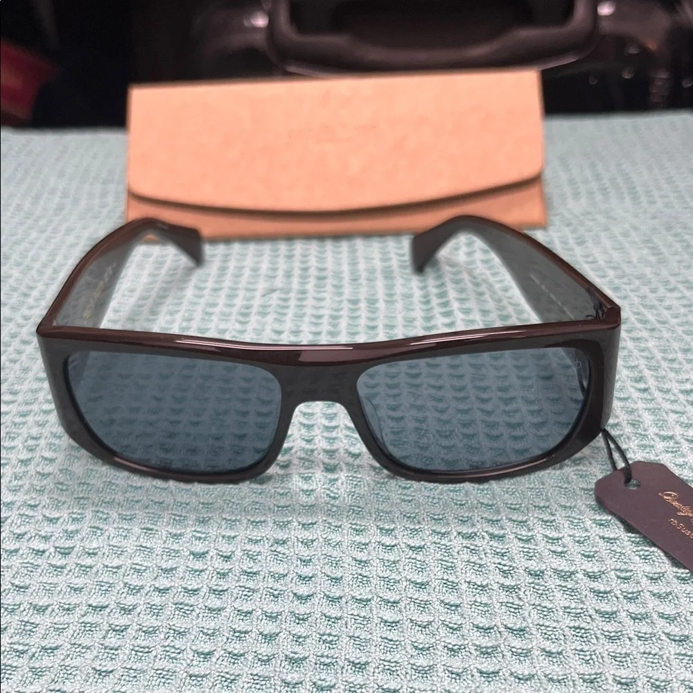 Rag & Bone Brown Rectangular Sunglasses